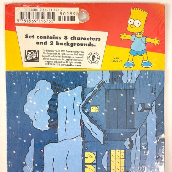 The Simpsons Vtg 4 Pop Out People 2001 Episode Sets Christmas Terror Comic Book - Picture 6 of 11